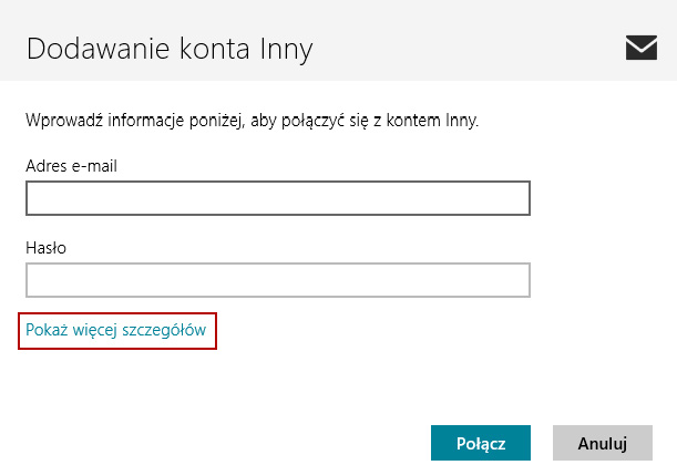 Windows Live Mail 2011 - konfiguracja konta pocztowego