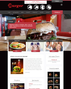 Burger- podgląd strony internetowej www
